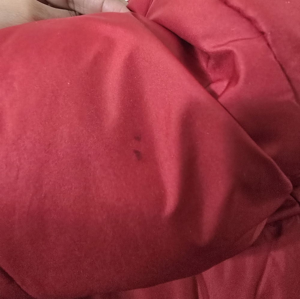 HOLLISTER Sherpa Lined Hooded Women's Red Puffer Jacket Size M - Picture 11 of 15